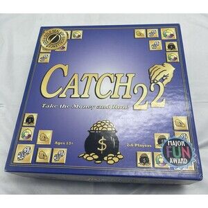 Catch 22 Board Game - Take the Money and Run! Strategy Game COMPLETE